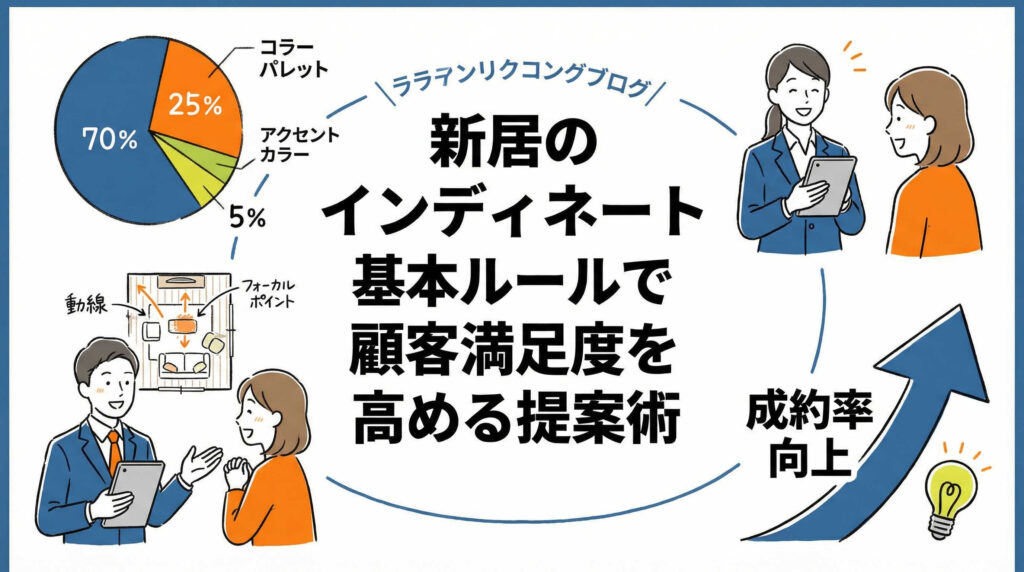 新居のインテリアコーディネート基本ルールで顧客満足度を高める提案術